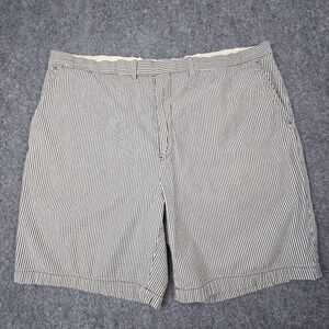 Polo by Ralph Lauren Navy and White Striped Flat Front Men’s Shorts